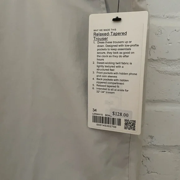 Lululemon Relaxed-Tapered Trouser NWT - Picture 2 of 5